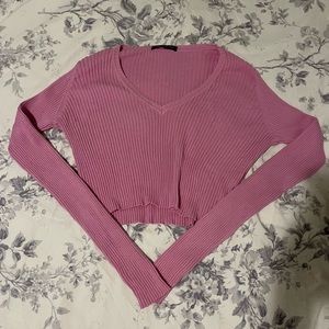 brandy melville pink long sleeve !